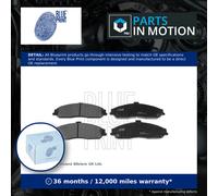 Brake Pads Set fits CHEVROLET CORVETTE 5.7 Front 97 to 04 LS1 Blue Print Quality