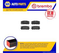 Brake Pads Set fits CHEVROLET CAPTIVA 2.4 Rear 2006 on Brembo 19149904 19171816