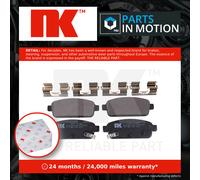 Brake Pads Set fits CHEVROLET ORLANDO J309 Rear 1.4 1.8 2.0D 2011 on NK 13300867