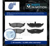 Brake Pads Set fits CHRYSLER PT CRUISER 2.2D Rear 02 to 10 EDJ Blue Print New