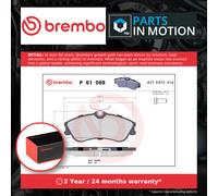 Brake Pads Set fits CITROEN BERLINGO Front 98 to 05 SA18 Brembo 1617273180 New