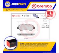 Brake Pads Set fits CITROEN C3 AIRCROSS Mk2 Front 1.2 1.5D 1.6D 2017 on Brembo