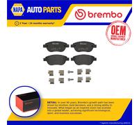 Brake Pads Set fits CITROEN C4 LA, Mk1 1.4 Front 04 to 11 With ESP KFU(ET3J4)
