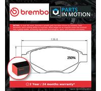Brake Pads Set fits CITROEN C4 Mk1 1.6 Front 06 to 11 Brembo 161140780 425427