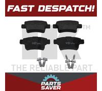 Brake Pads Set fits CITROEN C4 GRAND PICASSO Mk1 2.0 Rear 07 to 13 NK 1611141080