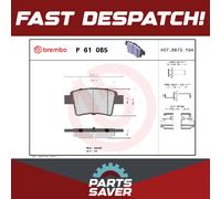 Brake Pads Set fits CITROEN C4 PICASSO Mk1 1.8 Rear 07 to 11 6FY(EW7A) Brembo