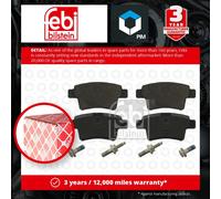 Brake Pads Set fits CITROEN C4 PICASSO Mk1 1.8 Rear 07 to 11 6FY(EW7A) Febi New