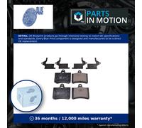 Brake Pads Set fits CITROEN C5 Mk1, Mk2 2.2D Rear 2001 on Blue Print E172231 New