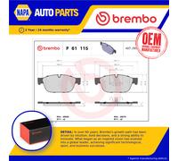 Brake Pads Set fits CITROEN C6 3.0D Front 11 to 12 DT20C Brembo 1610104080 New