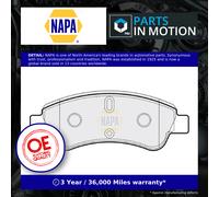 Brake Pads Set fits CITROEN DS3 THP, VTi Front 1.2 1.4 1.6 1.6D 09 to 15 NAPA