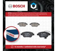 Bosch BP339 - Brake Pads Car Front Axle - Bosch Quality - Reduced Noise and Dust - ECE-R90 Certified - Copper-Free - 1 Set of 4 Pads - With Accessories