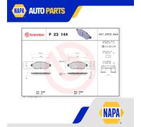 Brake Pads Set fits CITROEN RELAY 2.0D Front 15 to 19 Brembo 1411457380 Quality