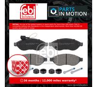 Brake Pads Set fits PEUGEOT BOXER 2.2D Front 2006 on E172301 1607878380 Febi New