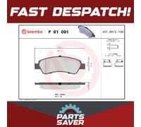 Brake Pads Set fits CITROEN RELAY 2.2D Rear 06 to 13 Brembo 1611140880 Quality