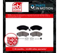 Brake Pad set 16663 by Febi Bilstein Front Axle - Single set