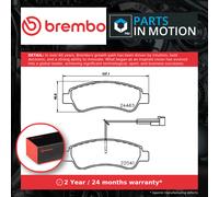 Brake Pads Set fits CITROEN RELAY 3.0D Rear 2013 on Brembo 1612434180 1614412180