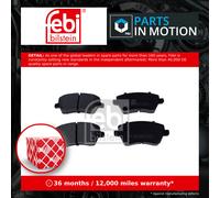 FEBI 16523 BRAKE PAD SET DISC BRAKE Front