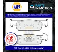 NAPA NBP1385 Brake Pad Set Replacement Front Axle Fits Dacia Logan Sandero