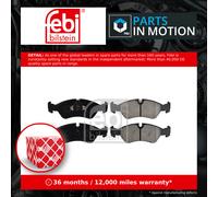 Brake pads Front Axle 16030 FEBI BILSTEIN for OPEL DAEWOO