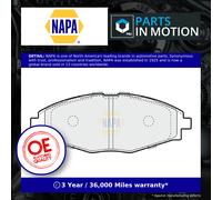NAPA Front & Rear Pads fits Daewoo Lanos 1997 on 1.3 1.5