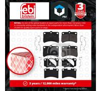 Brake Pads Set Front 16661 Febi 04465B5020 04491B5010 04491B5010000 04491B5050
