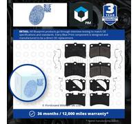 Brake Pads Set fits PERODUA KELISA L7 1.0 Front 02 to 07 EJ-VE Blue Print New