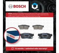 Bosch Brake Pad Set Front Low-Metallic 108.2mm Anti-Squeak Plate 0986424695