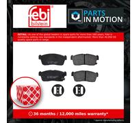 Brake Pads Set fits DAIHATSU SIRION M3, M301 1.3 Front 2005 on K3-VE 04465B1010