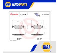 Brake Pads Set fits DAIMLER XJ X30 4.0 Rear 94 to 03 Brembo Quality Guaranteed