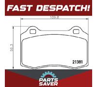 Brake Pads Set fits DS DS3 1.2 Front 15 to 19 Brembo Genuine Quality Guaranteed