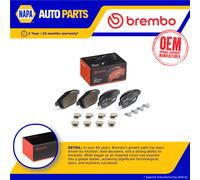 Brake Pads Set fits DS DS3 100, 120, 75 1.6D Front 15 to 19 Brembo 1607083180