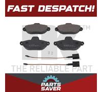 Brake Pads Set fits FIAT 500 312 1.2 Front 07 to 15 NK 77364635 77365191 Quality