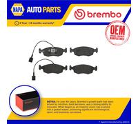 Brake Pads Set fits FIAT 500 312 1.2 Front 2015 on 169A4.000 Brembo 77365729 New