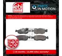 Brake Pads Set fits FIAT 500 312 1.2 Front 15 to 17 169A4.000 77365729 77365811