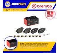 Brake Pads Set fits FIAT 500L 199LYB1B 1.4 Front 2012 on 843A1.000 Brembo New