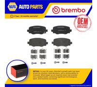 Brake Pads Set fits FIAT 500X 334AXH1A 1.3D Rear 2014 on Brembo 0000077367417
