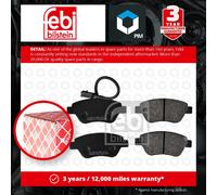 Brake Pads Set fits FIAT BRAVO Mk2 198AXA 1.4 Front 07 to 14 192B2.000 71752983