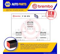 Brake Pads Set fits FIAT COUPE 175 2.0 Front 96 to 00 175A3.000 Brembo 71770978