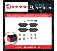 Brake Pads Set fits FIAT DOBLO 263 1.3D Front 2010 on Brembo 51928528 77365026