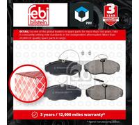 Febi Bilstein 16240 Disc Brake Brake Pad Set Fits Peugeot Boxer 2.0 i 2.0 i 4x4