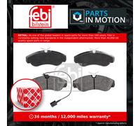 Brake Pads Set fits FIAT DUCATO 230, 244 2.8D Front 1997 on 71753040 77362233