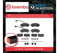 Brake Pads Set fits FIAT DUCATO 250 2.0D Rear 2011 on Brembo 77367094 77368453
