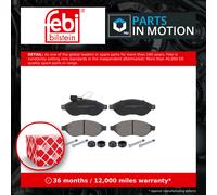 Brake Pads Set fits PEUGEOT BOXER 2.2D Front 2006 on E172301 1607878380 Febi New