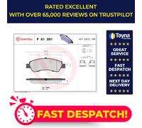 Brake Pads Set fits FIAT DUCATO 250 3.0 Rear 2009 on Brembo 6001073129 71770028