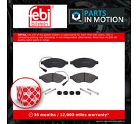 Brake Pads Set fits FIAT DUCATO 250 3.0D Front 2017 on F1CE3481E 77367091 Febi