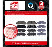 Brake Pads Set fits FIAT FREEMONT 345 3.6 Front 11 to 15 ERB K68144163AA Febi