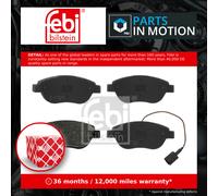 Brake Pads Set fits FIAT GRANDE PUNTO 199 Front 1.4 1.3D 1.6D 2010 on 51928528