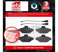 Brake Pads Set fits FIAT PANDA 169AXA1A 1.1 Front 2003 on 187A1.000 0077362345