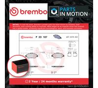 Brake Pads Set fits FIAT PANDA 169AXE1B 1.4 Front 2006 on 169A3.000 Brembo New