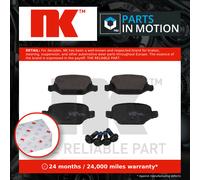 Brake Pads Set fits FIAT PANDA 169AXE1B 1.4 Rear 06 to 11 NK 71752988 77362270